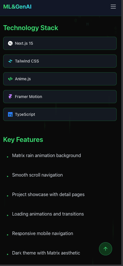 Mobile Navigation & Features