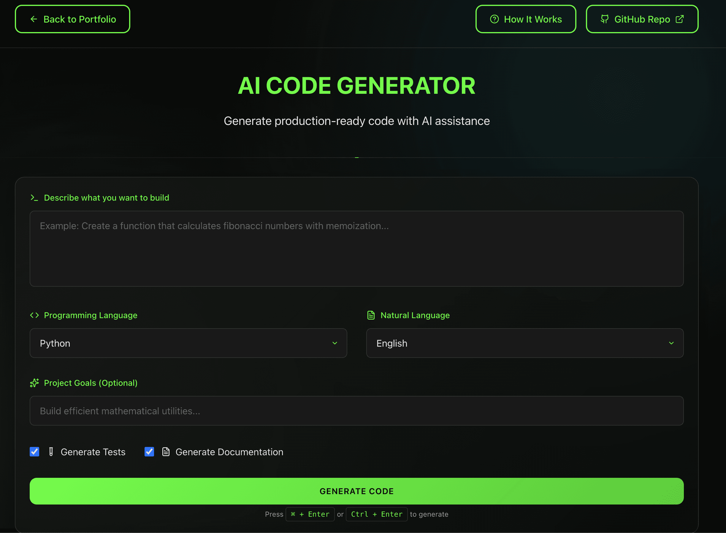 AI Code Generator