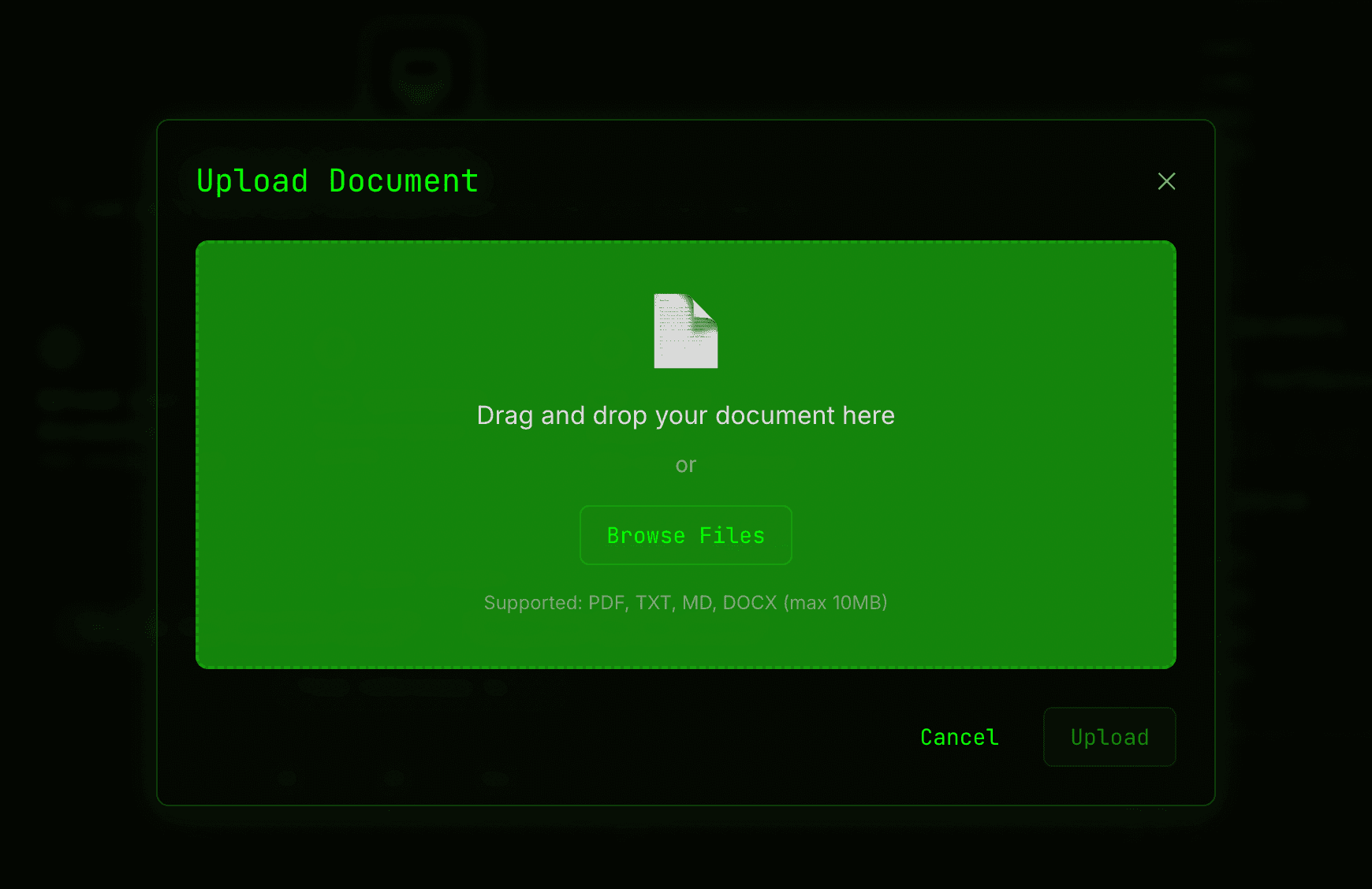 Document Upload Interface