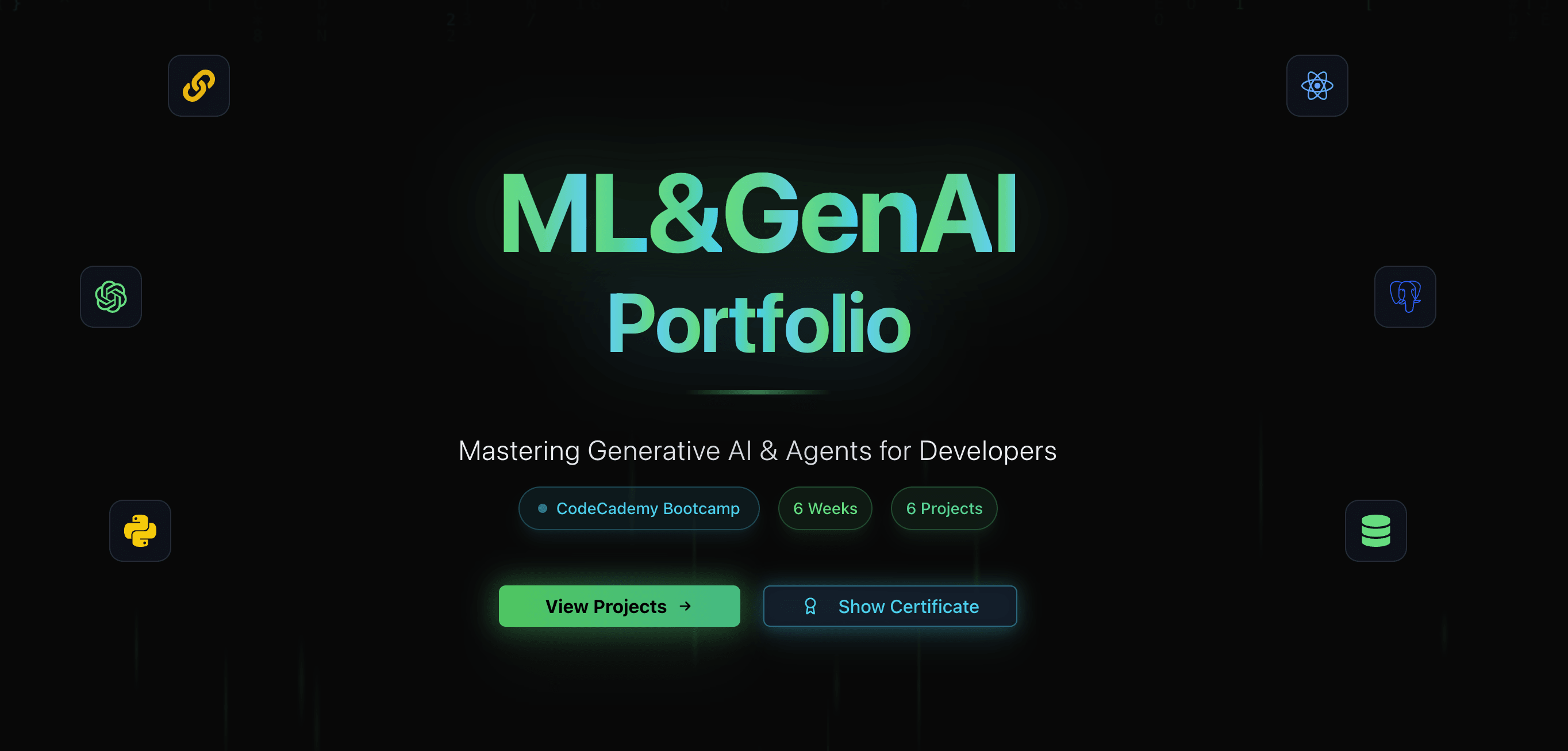 Portfolio Dashboard screenshot